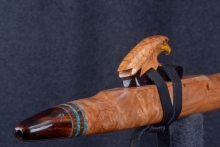 Maple Burl Native American Flute, Minor, Mid G-4, #R9Da (0)